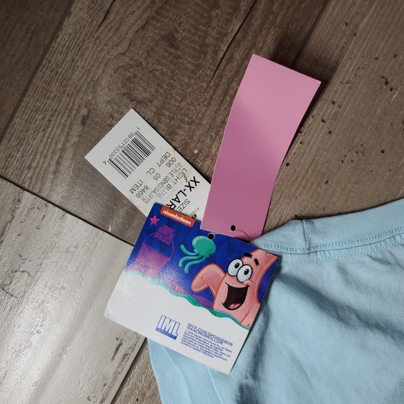 NWT Nickelodeon Women's SpongeBob Surfing Graphic Tank Top - Light Blue XXL - Picture 13 of 14